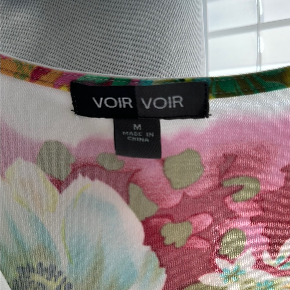 Floral Multicolor Wrap Dress - Picture 5 of 5